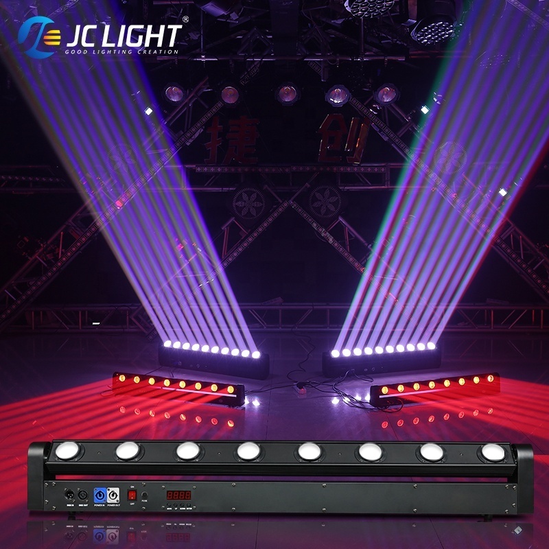 Best Seller Led Bar Club Lights 8 Eyes Rgbw Beam Moving Head Dmx Stage Lighting 8x10w Dj Disco Led Light Bar