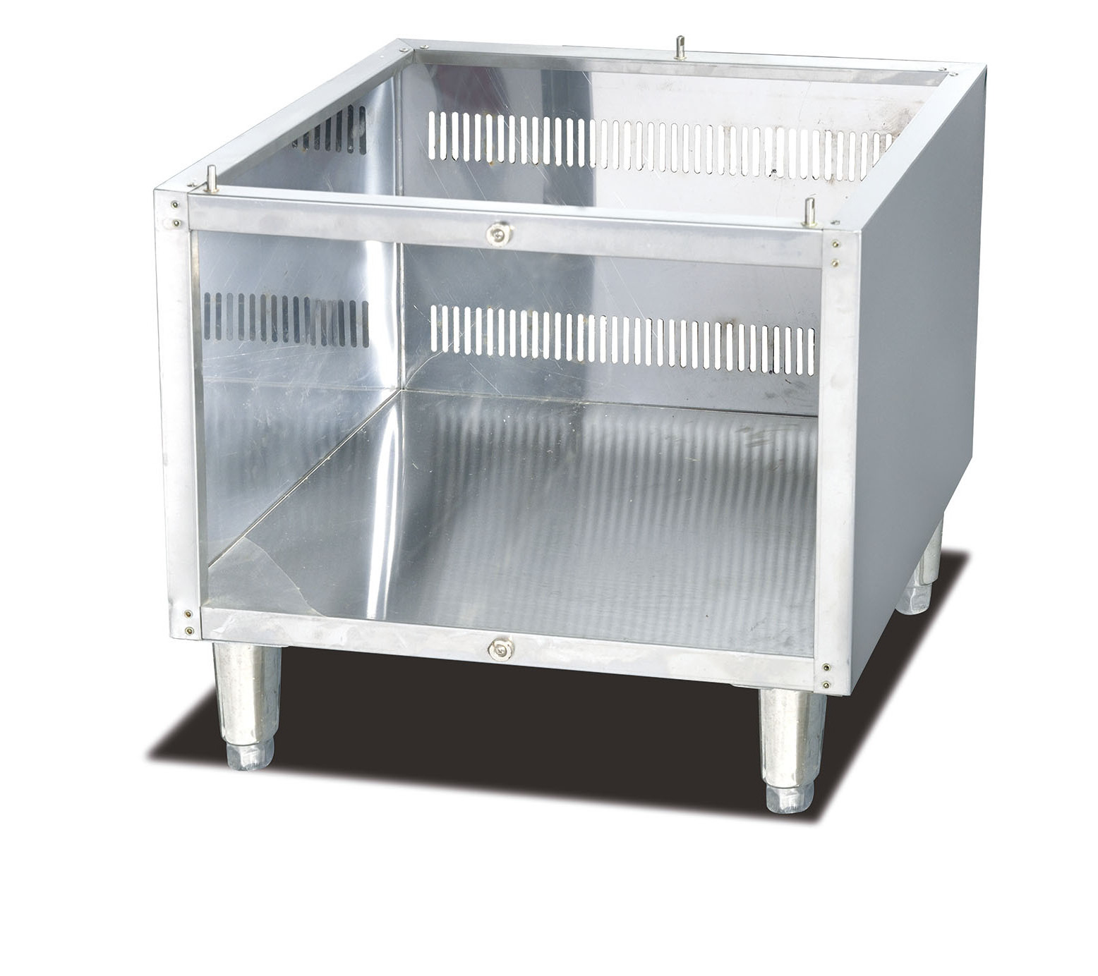 Stainless steel commercial kitchen cabinet without door 600A