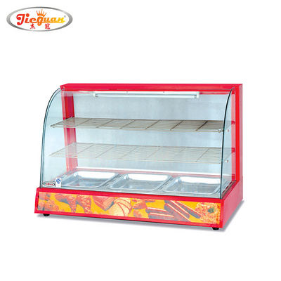 Electric Curved glass warming showcase /Display showcase/Electric food warmer