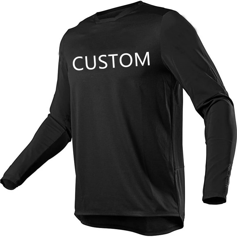 wholesale oem design motocross jersey long sleeve blank mtb cycling downhill jersey