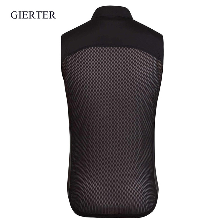 Wholesale custom sublimation cycling vest 100% polyester breathable sleeveless shirts bike gilet cycling windbreaker