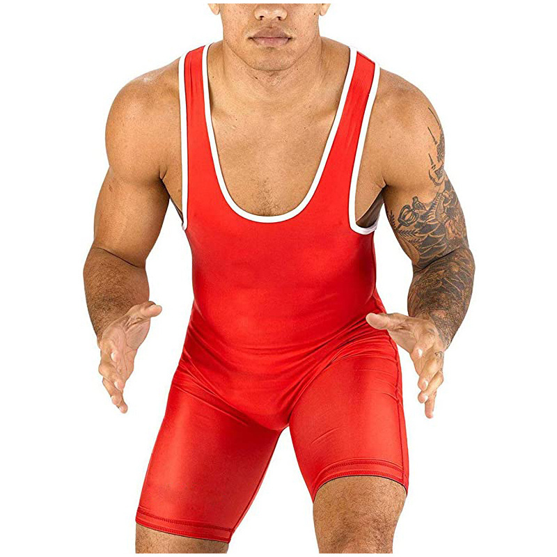 Wholesale Custom Logo Sublimation Printed Men's Standard Wrestling Uniform, Men's Wrestling Singlets