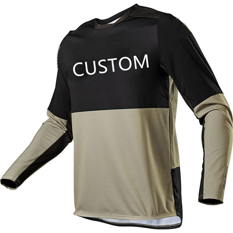 wholesale oem design motocross jersey long sleeve blank mtb cycling downhill jersey