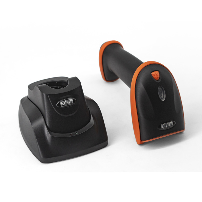 High Speed QR Code Reader 3 in 1 Wireless Bluetooth USB 2D Barcode Scanner with Charging Station