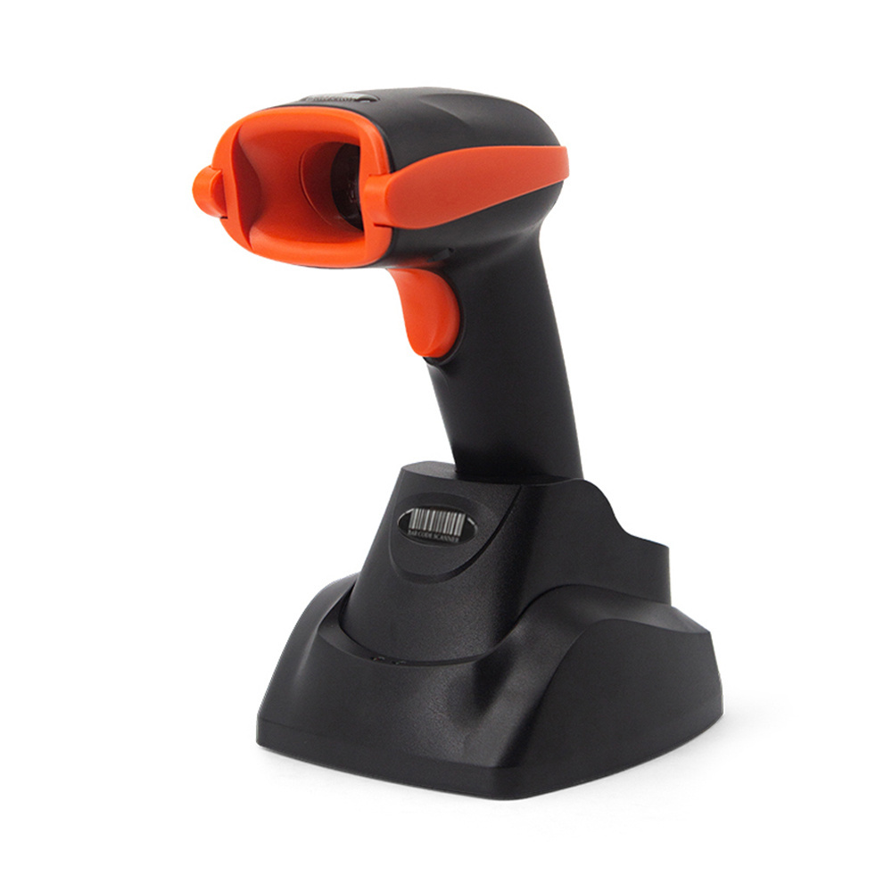 High Speed QR Code Reader 3 in 1 Wireless Bluetooth USB 2D Barcode Scanner with Charging Station