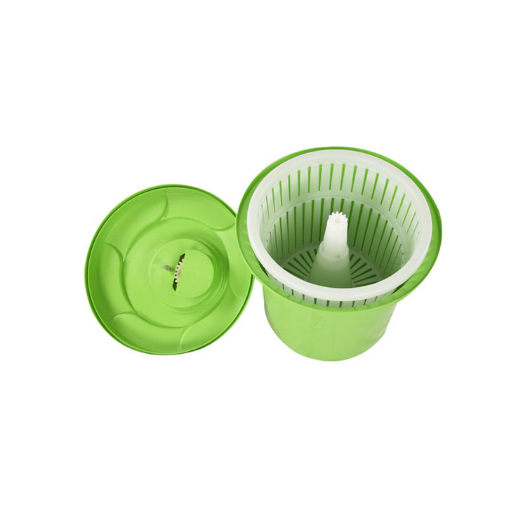 Plastic Commercial High Quality 12L  Food Grade Green Salad Dryer Spinner