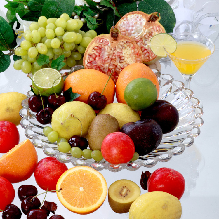 PC Fruit Tray Acrylic Fruit Tray  Clear Plastic Snack Trays