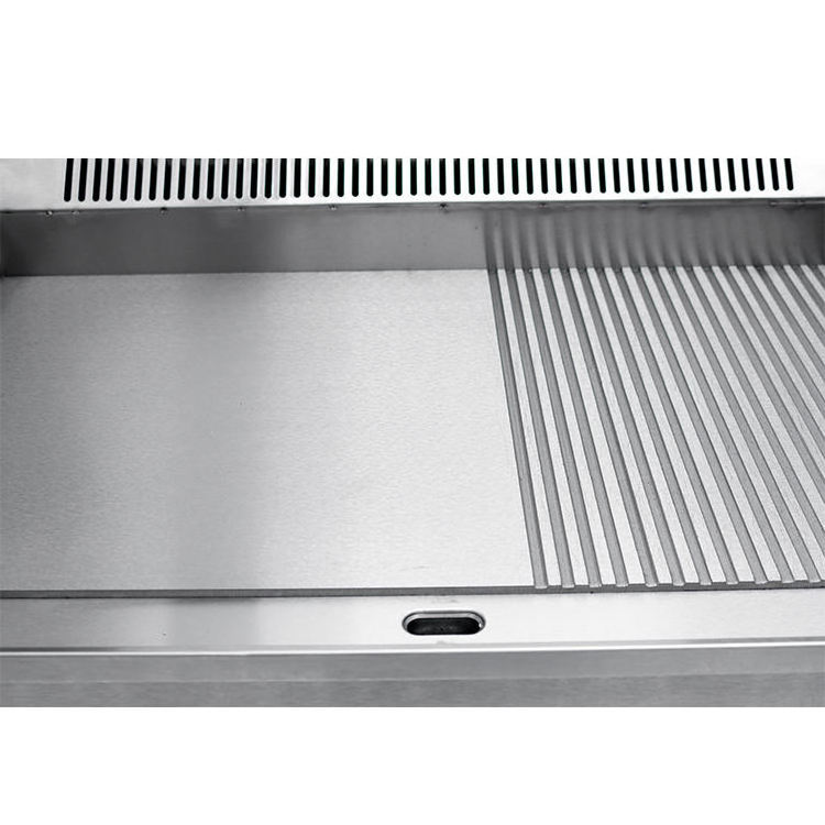 Gas Burger Grill Griddle Restaurant Kitchen Equipment Stainless Steel BBQ Cast Iron Griddle