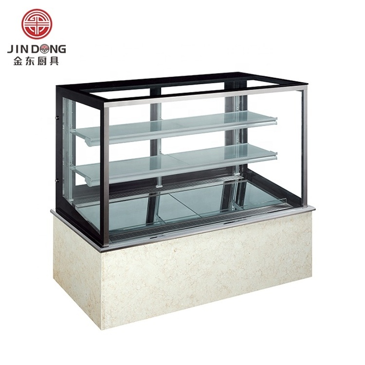 Luxuriousiced Glass Cabinet French Cake Ice Cream Display Cabinet