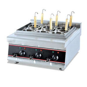 6 basket electric noodle cooker machine stainless steel table top pasta ramen noodle cooking equipment noodle boiling machine