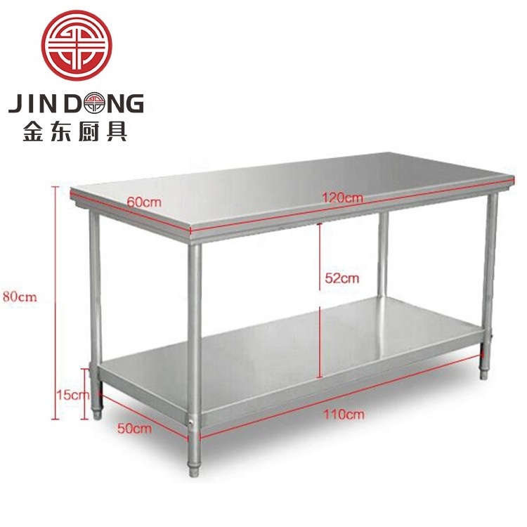 Commercial Aluminium Stainless Steel Kitchen Work Table