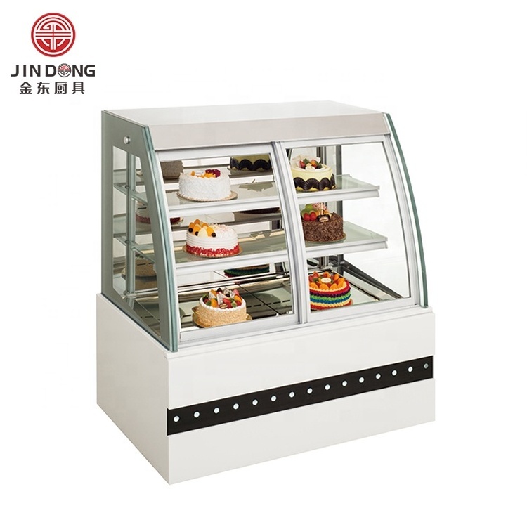 Luxuriousiced Glass Cabinet French Cake Ice Cream Display Cabinet