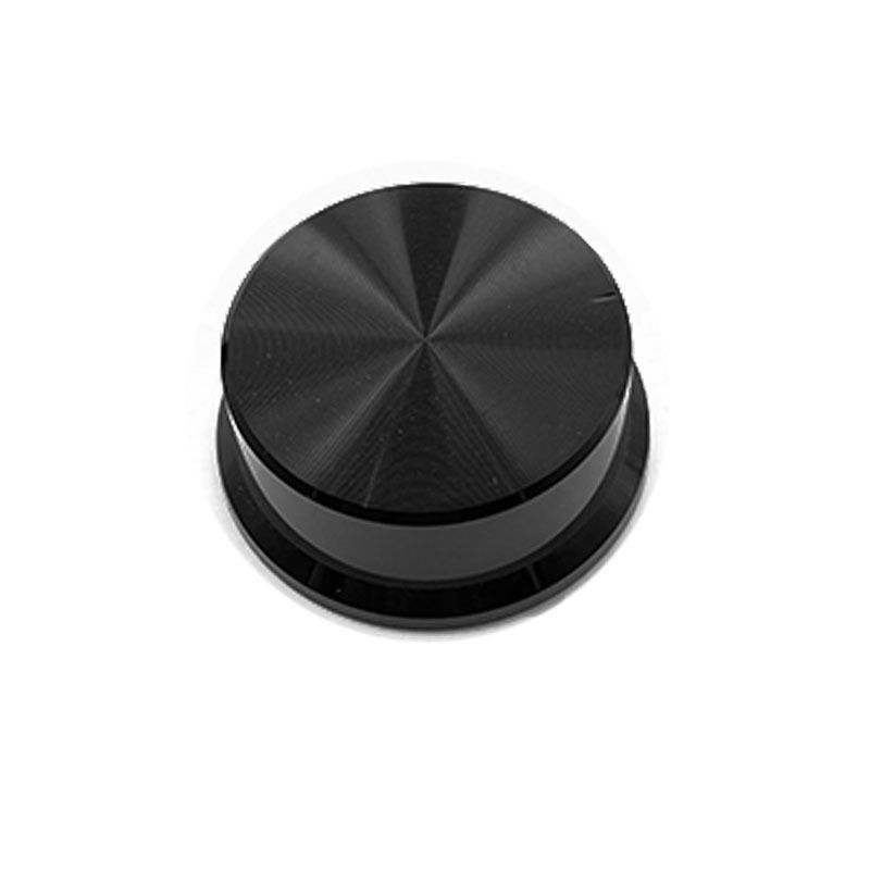 40x16mm Plastic Black Brushed Potentiometer Knob Volume Control Knob