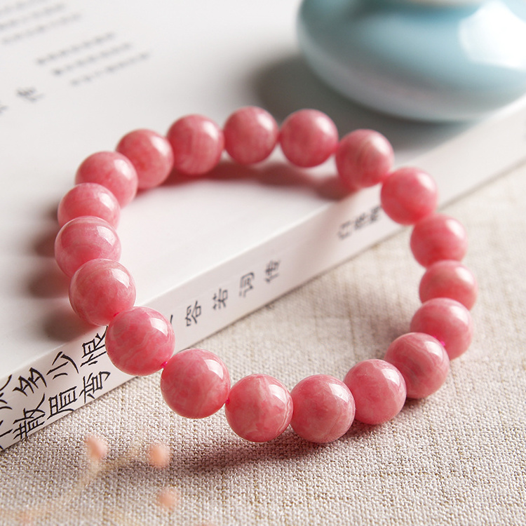 Factory wholesale Natural red Argentina rhodochrosite Buddha good luck beads bracelet women's jewelry with best price