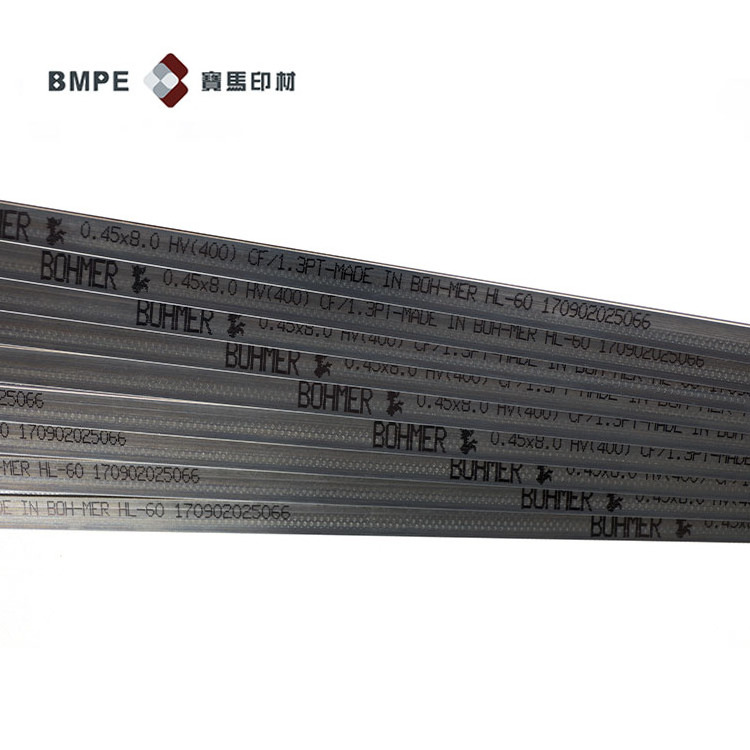 Steel roll packed or strip packed die cutting rule blades