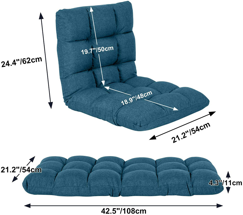 Lazy Foldable Sofa Without Legs Tatami Bed Backrest Chair Bedroom Single Bay Window Small Sofa Folding Chair