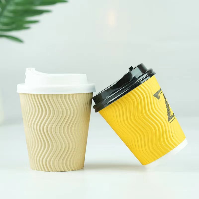 Hot Sale Customized Disposable Beverage tea Coffee paper cup double wall Paper Cups for hot drinks