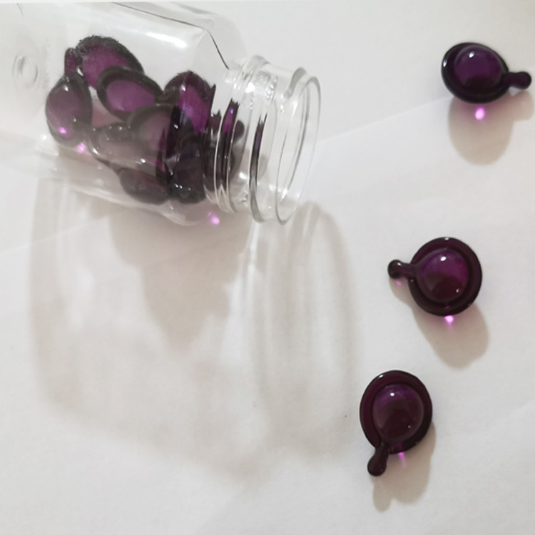 Capsule Hair Soft Capsules Vitamin E Vegan Organic Ready To Ship Twist Off Purple Hair Serum Capsules