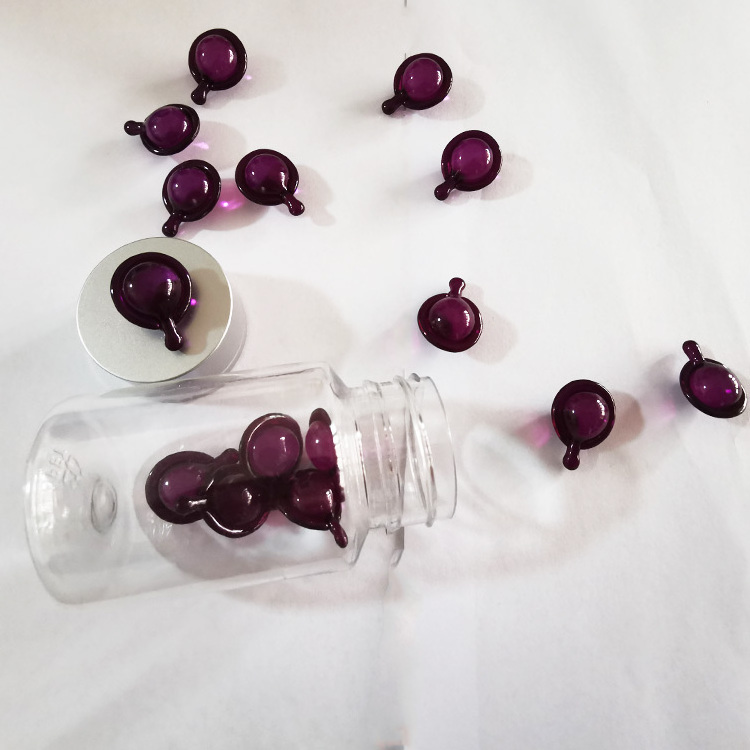 Capsule Hair Soft Capsules Vitamin E Vegan Organic Ready To Ship Twist Off Purple Hair Serum Capsules