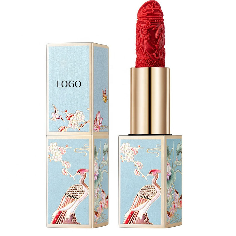 Cosmetics OEM Custom Private Label Lipstick Luxury Glitter Chinese Style Makeup Lipsticks