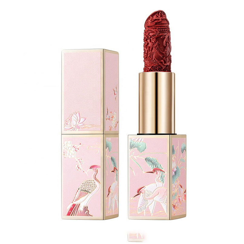 Cosmetics OEM Custom Private Label Lipstick Luxury Glitter Chinese Style Makeup Lipsticks