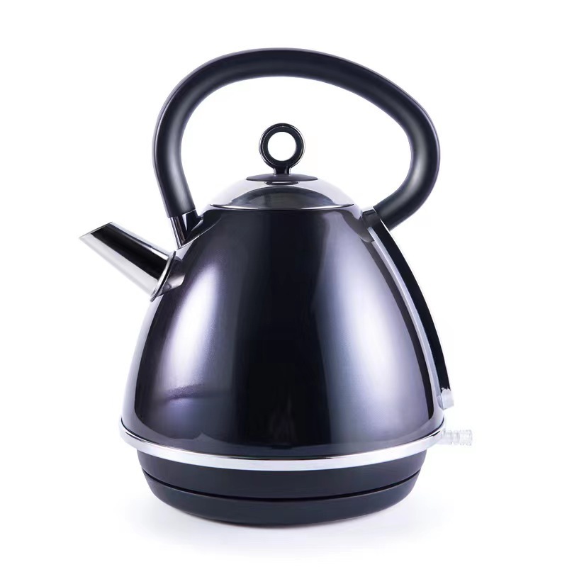 European retro 304 stainless steel electric kettle ins net red double-layer anti scalding household kettle large capacity kettle