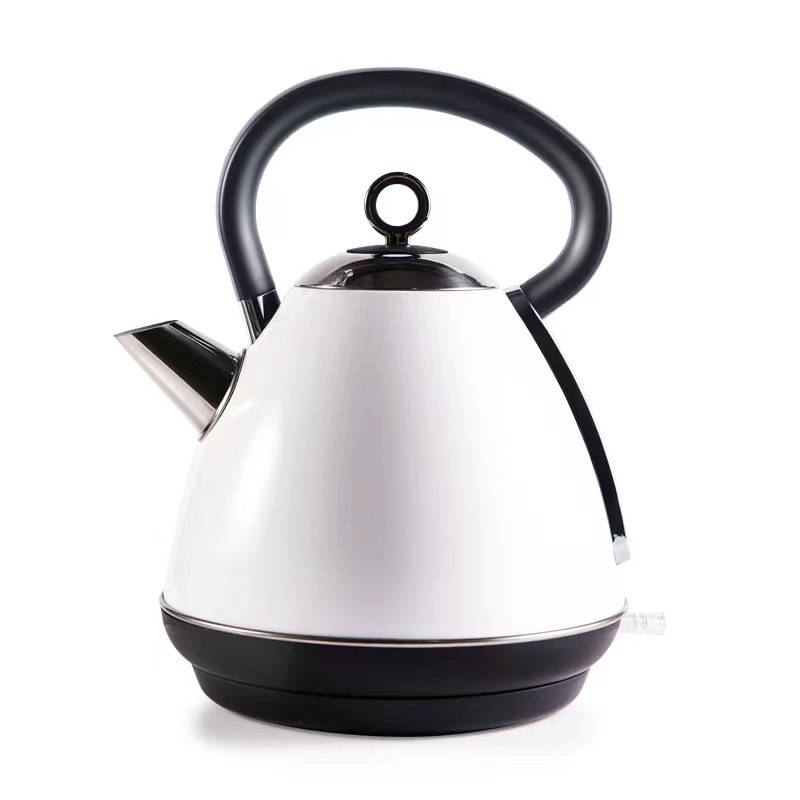 European retro 304 stainless steel electric kettle ins net red double-layer anti scalding household kettle large capacity kettle