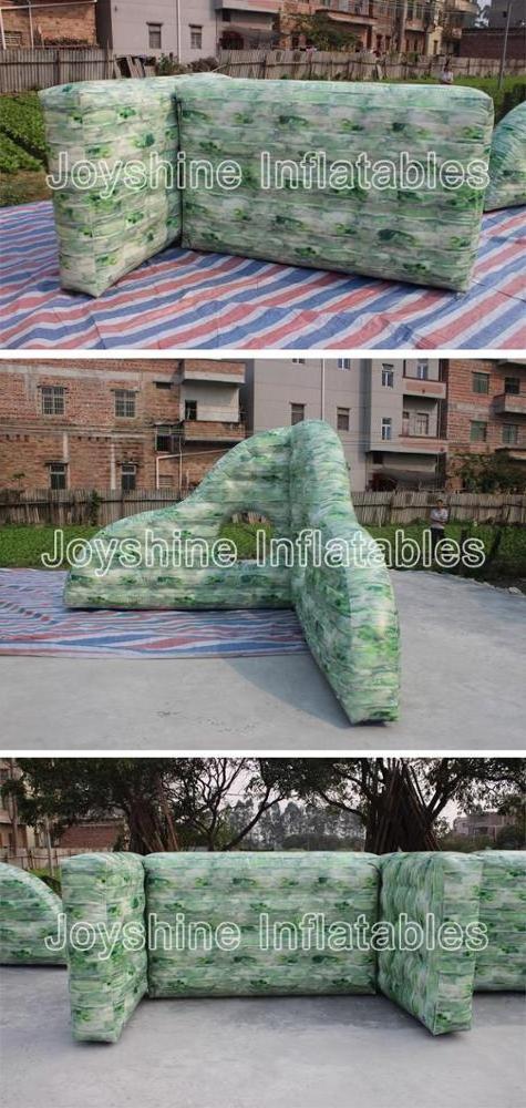 Archery Shooting Target Used Inflatable Air Bunker Set Cheap Tank Car Box Camouflage Brick Wall Inflatable Paintball Bunkers