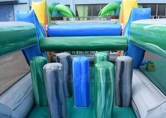 custom design inflatable train obstacle course