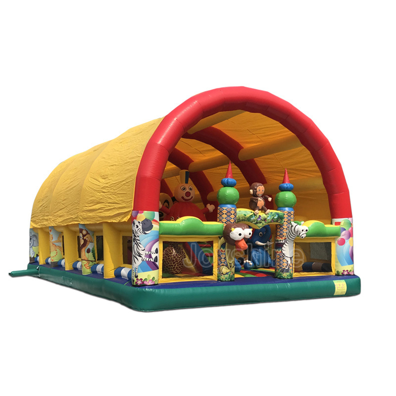 Big Inflatable Bouncy Jumping Castle Tent Sunshade Bounce House Obstacle Castles Bounce Kids Fun Playground