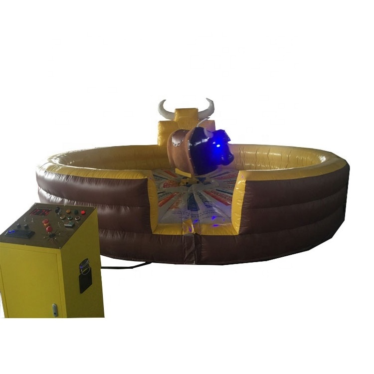 Factory Cheap Kids Adults Simulation Inflatable Mechanical Rodeo Bull Ride Machine Wholesale Mechanical Riding For Sale Used