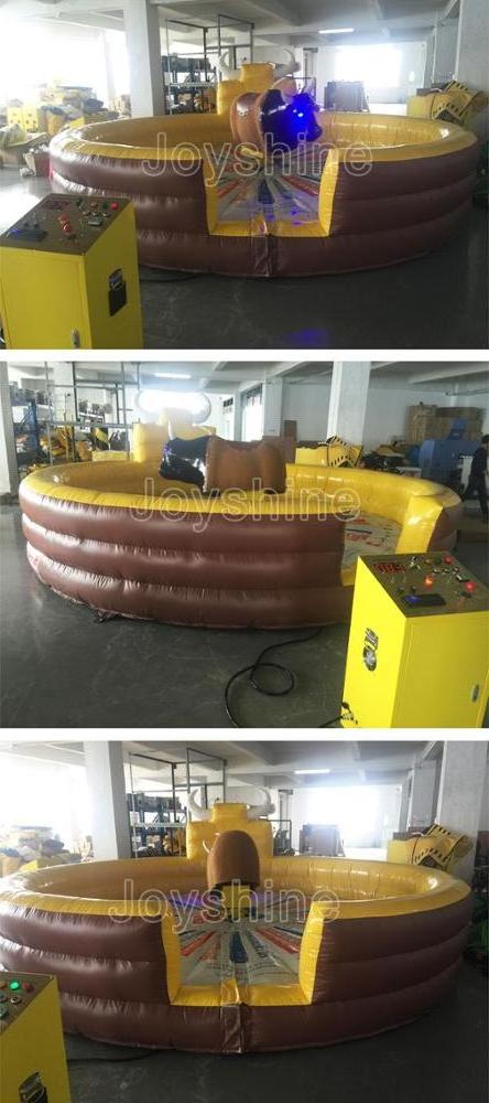 Factory Cheap Kids Adults Simulation Inflatable Mechanical Rodeo Bull Ride Machine Wholesale Mechanical Riding For Sale Used