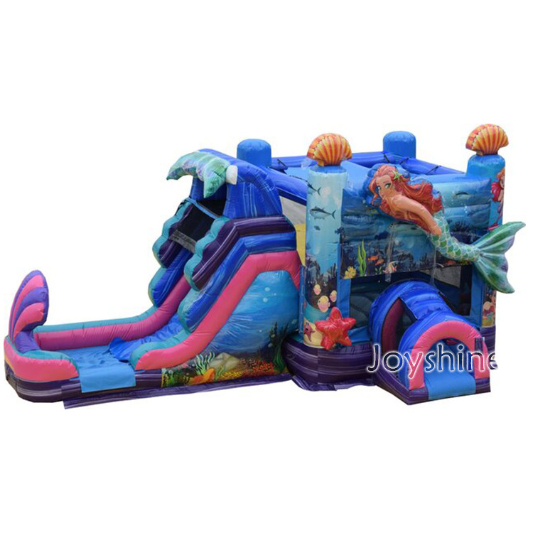 custom design new castle princess inflatable bouncer mermaid jumping inflatable bouncer mermaid