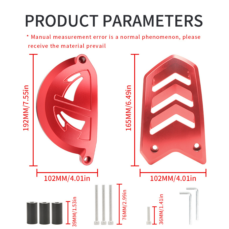 Applicable for NMAX-155 CNC Motorcycle Drive System Parts Colorful Transmission Protection Thickened Aluminum Bumper Cover