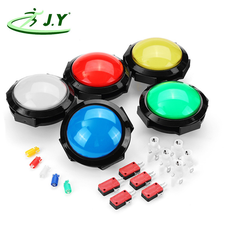 100mm 60mm arcade machine push button switch 10CM spherical reset switch Buzzer button with lamp console button