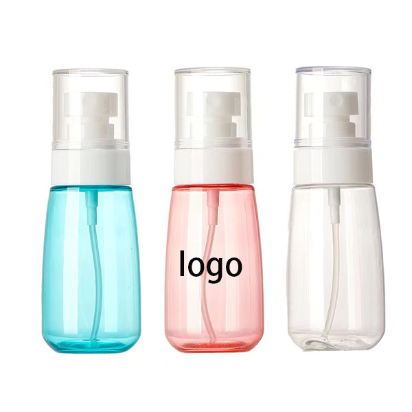 30ml 100ml 60ml spray bottle fine mist 4 oz pink empty plastic hair cosmetic travel clear spray bottle with custom logo