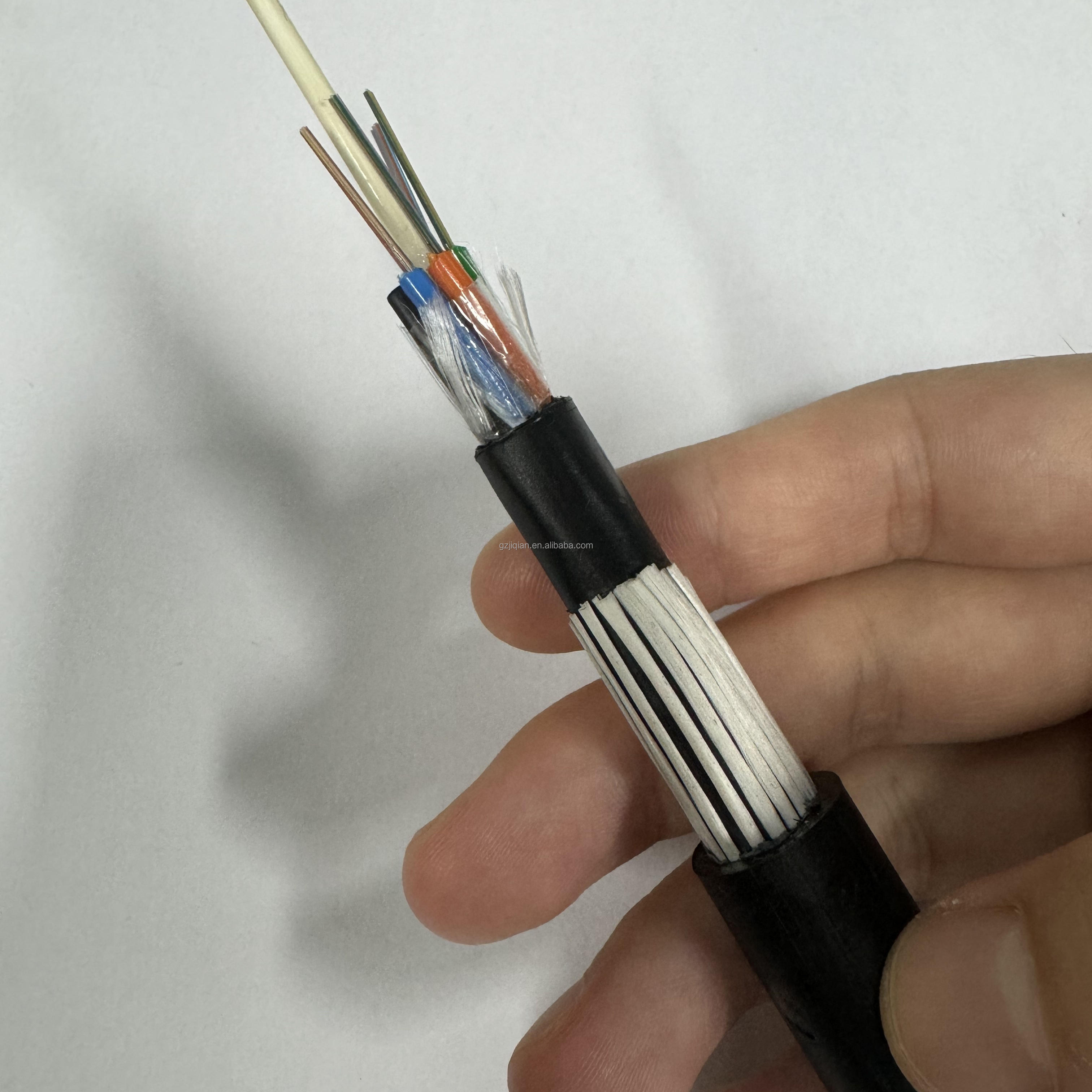 24 48 Core Anti-Rodent Fiber Optic Cable GYFTY63  Rat-proof with Glass Yarn Armored Direct Buried Optical Cable