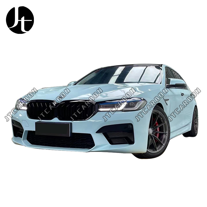 For BMW 5 series F10 F18 Upgrade to M5 G30 body kit front bumper side skirt rear bumper grill pp material with front light