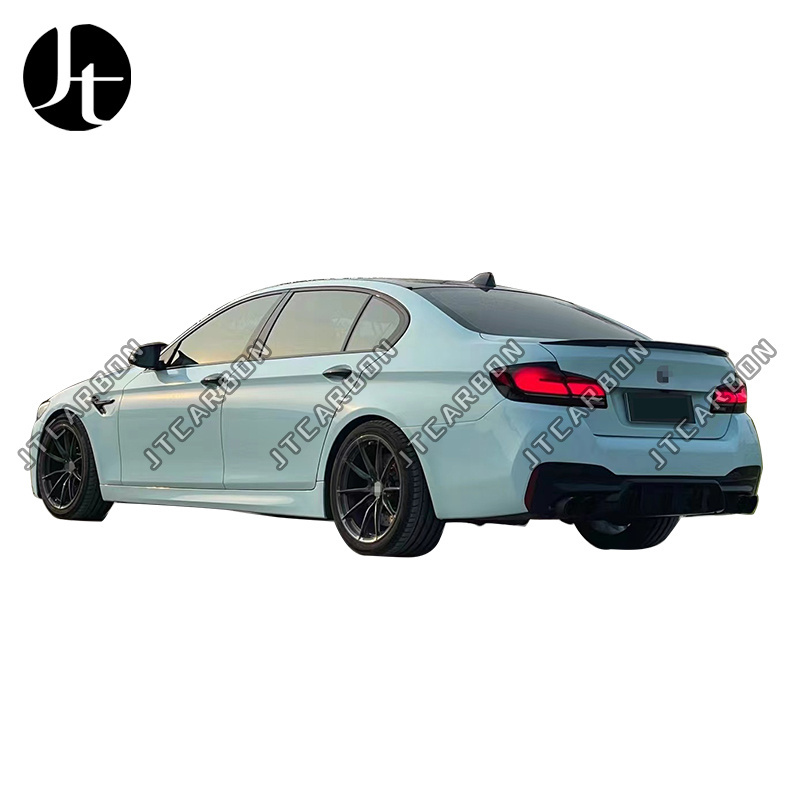 For BMW 5 series F10 F18 Upgrade to M5 G30 body kit front bumper side skirt rear bumper grill pp material with front light