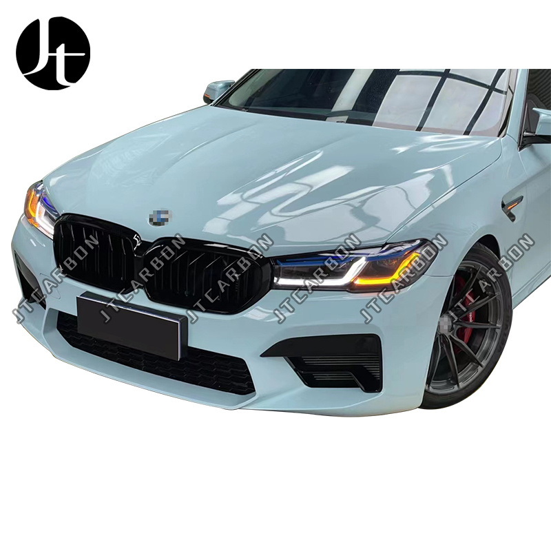 For BMW 5 series F10 F18 Upgrade to M5 G30 body kit front bumper side skirt rear bumper grill pp material with front light