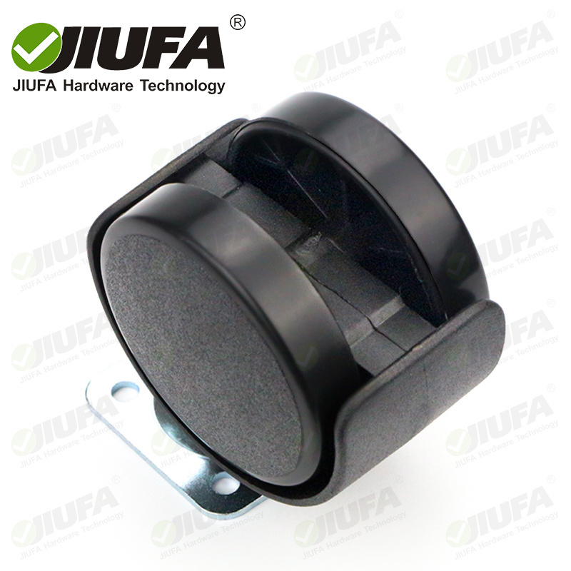 JIUFA Furniture Caster Wheel For Bedside Tables Metal Panel Castor