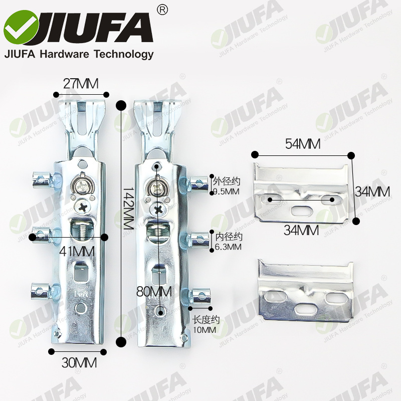 JIUFA Furniture Hardware Kitchen Concealed Cabinet Hanger Bracket Invisible Cabinet Suspension Brackets