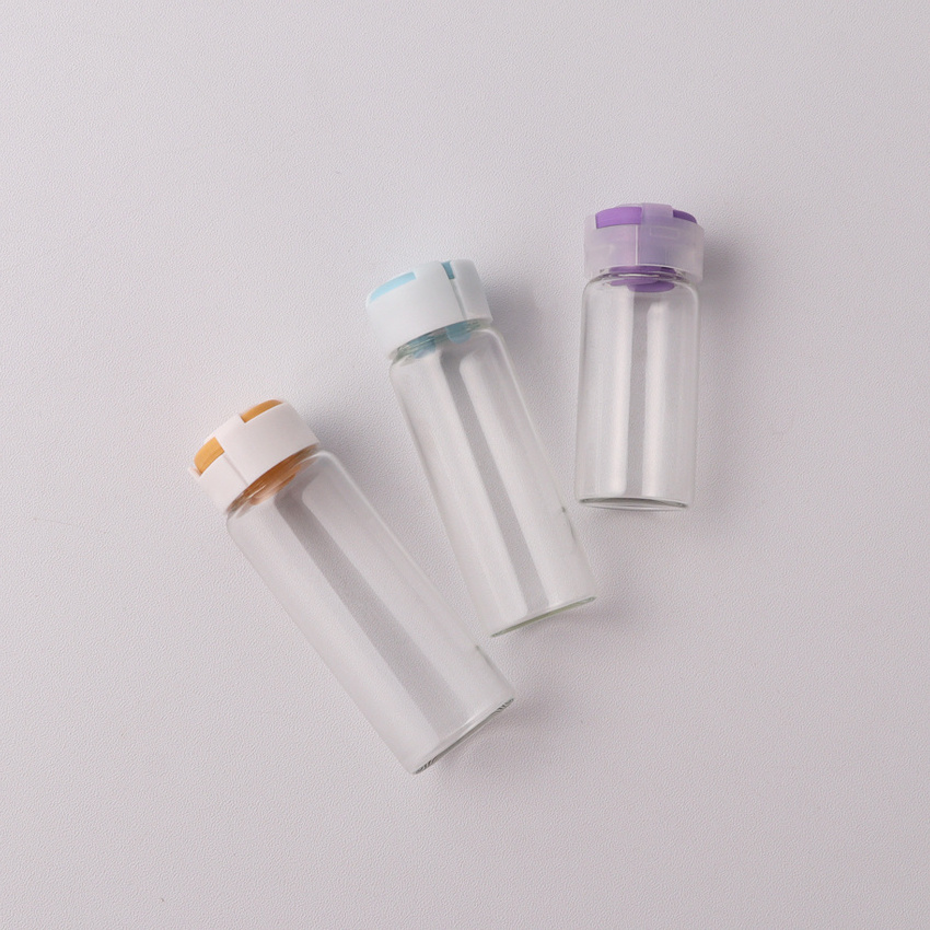 Clear mini 2ml 3ml 4ml 5ml 7ml 8ml 10ml 15 ml 20ml 30ml medicine bottle glass vials for injection