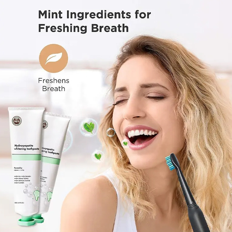 Custom Logo Fluoride-free Herbal Non Fluoride Whitening Nano Hydroxyapatite Toothpaste