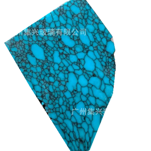 Blue34# wholesale price synthetic corundum material loose gemstones rough material corundum price per carat