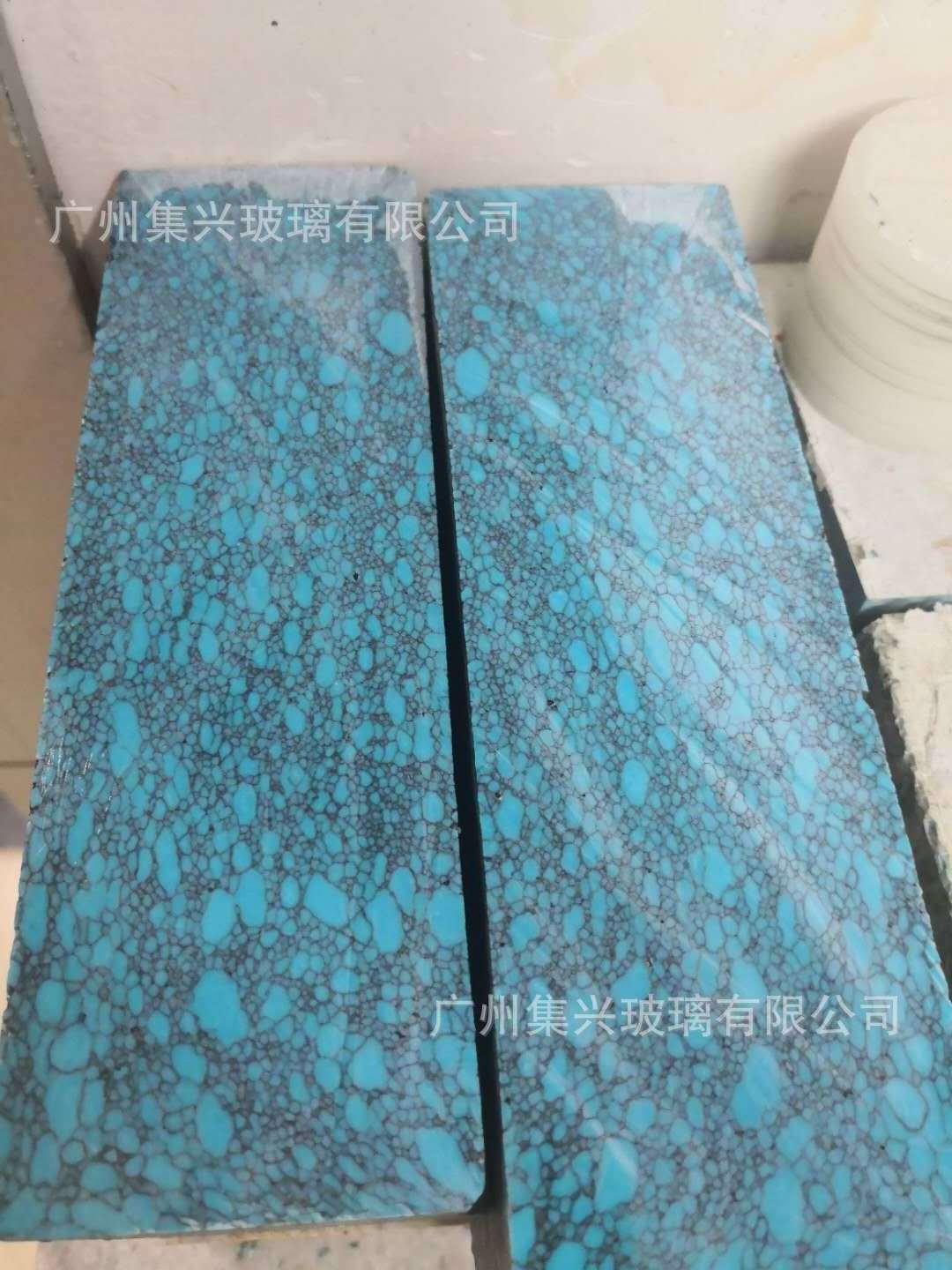 Blue34# wholesale price synthetic corundum material loose gemstones rough material corundum price per carat