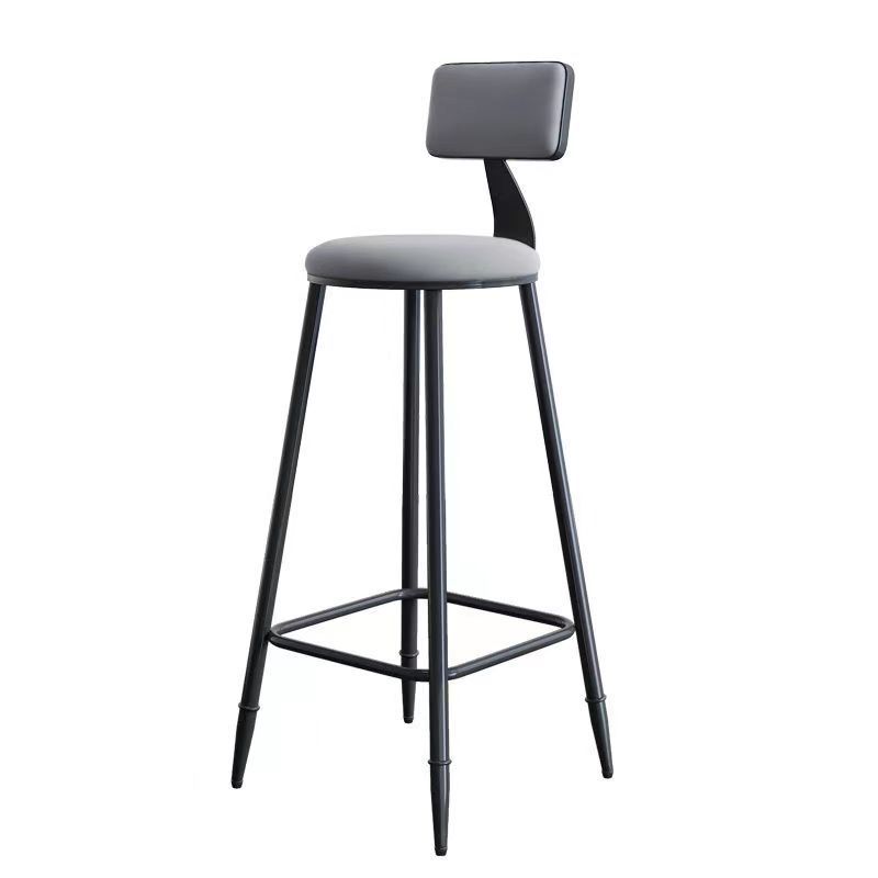 Web celebrity high stool special clearance Gordon home bar back chair and thick iron art chair