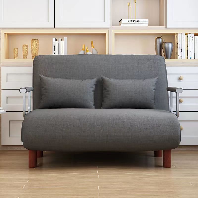 Linen art folding sofa bed dual-use living room multi-function lunch break lazy sofa