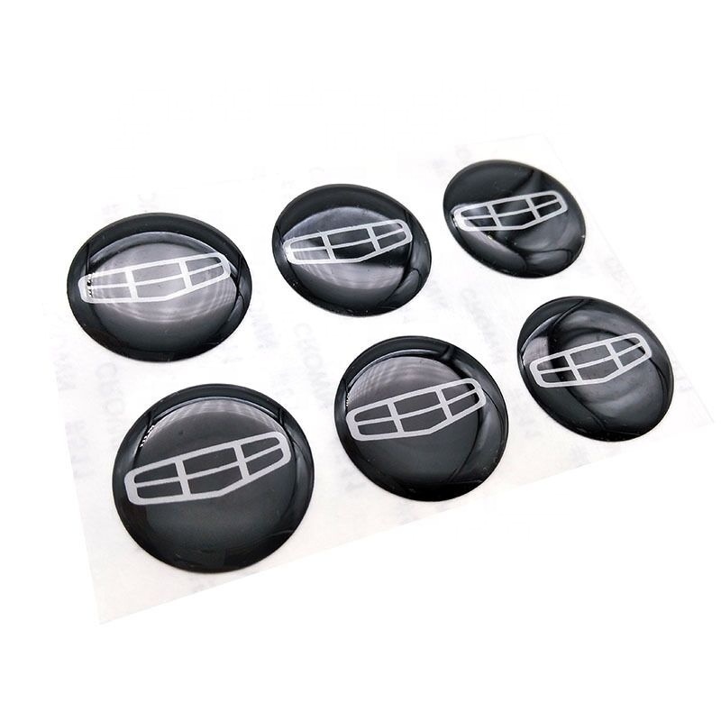 Custom 3D polyurethane resin dome labels Sticker clear gel stickers raised PU epoxy label