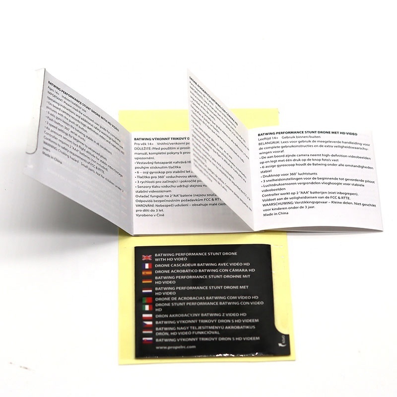 Custom Printed Adhesive Booklet Labels Round Folding Label Multi Layer Labels